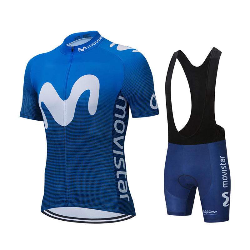 Mountain Biking Clothes - Yeni Yaz Movistar Takımı Bisiklet Forması