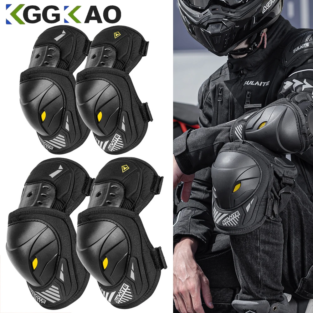 Mountain Biking Knee And Elbow Pads - 1 çift elektrikli bisiklet motosiklet dizlik