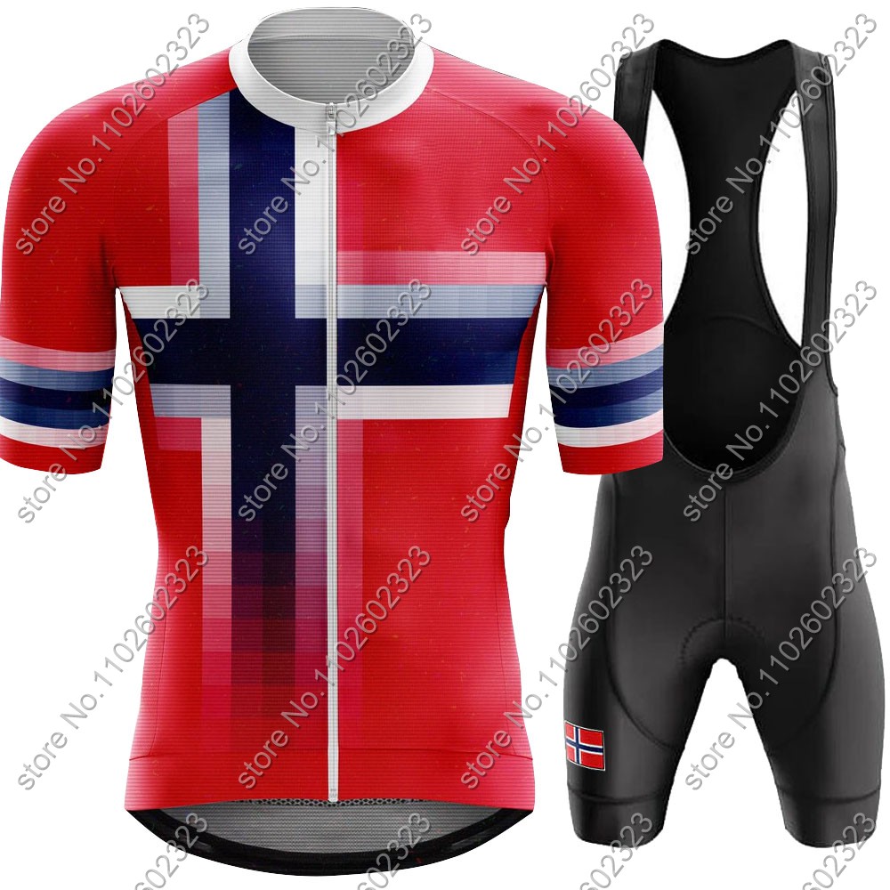 Mountain Biking Clothes - 2024 norveç bisiklet forması milli takım