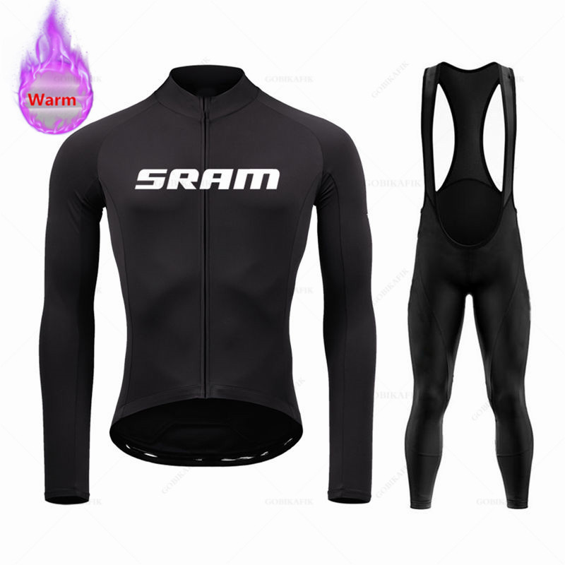 Mountain Biking Clothes - Sram ekibi kış uzun kollu termal