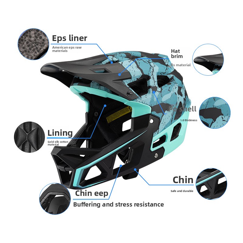 Sıcak Satış Dağ Bisikleti Off- - Mountain Biking Full Face Helmet incelemesi ve fiyatı