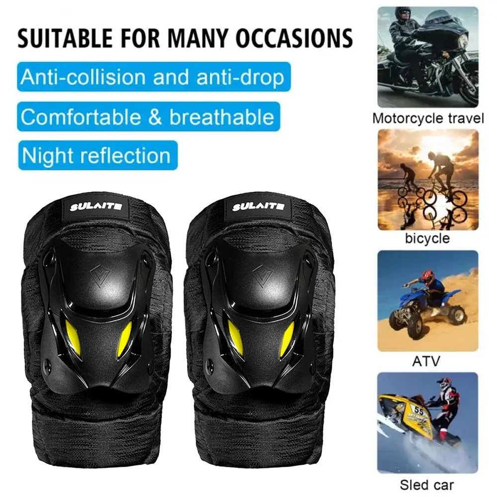 1 çift elektrikli bisiklet mot - Mountain Biking Knee And Elbow Pads incelemesi ve fiyatı