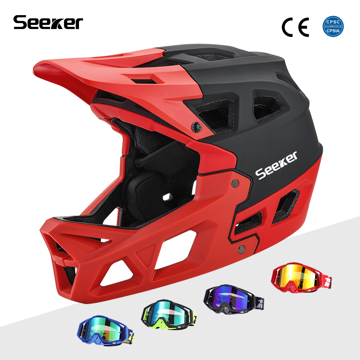Seeker Bisiklet Off-Road Tam Y - Mountain Biking Full Face Helmet incelemesi ve fiyatı