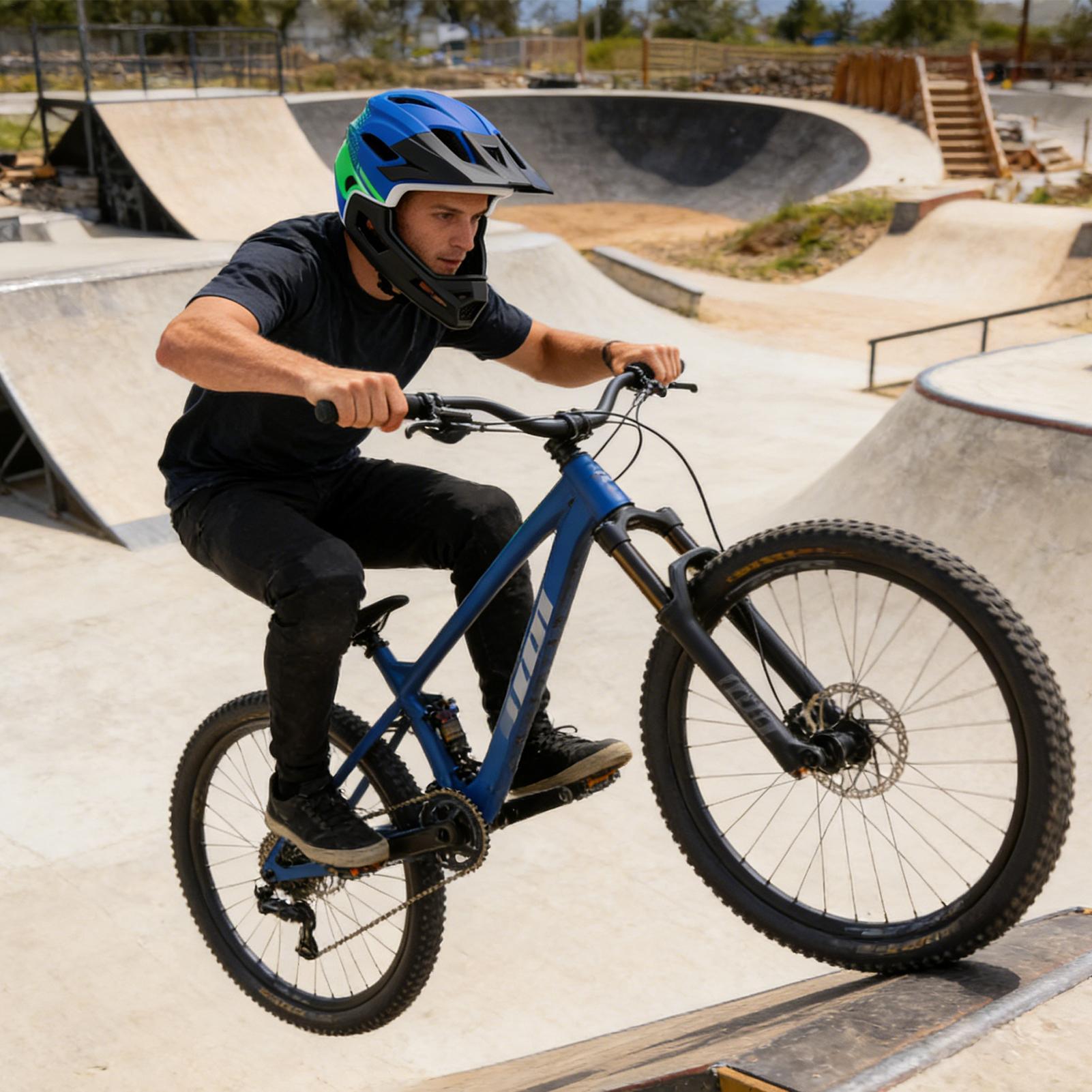 Bisiklet kaskı tam yüz bisikle - Mountain Biking Full Face Helmet incelemesi ve fiyatı