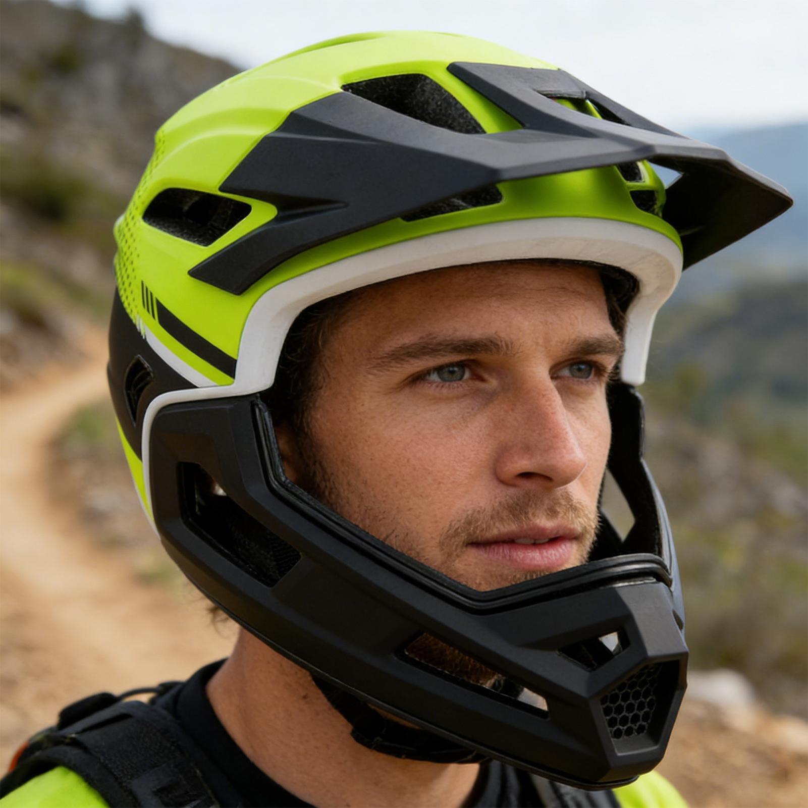 Bisiklet kaskı tam yüz bisikle - Mountain Biking Full Face Helmet incelemesi ve fiyatı
